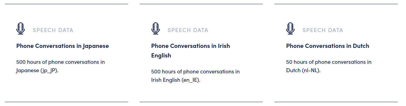 phone conversation data